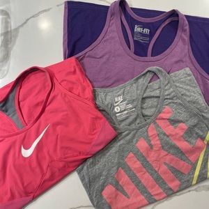 Lot of 3 Nike Tank Tops